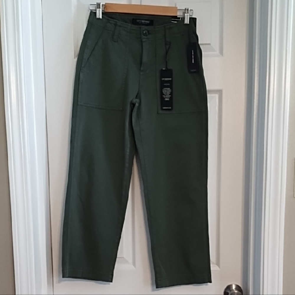 Liverpool Women's Olive Wide Leg Pants